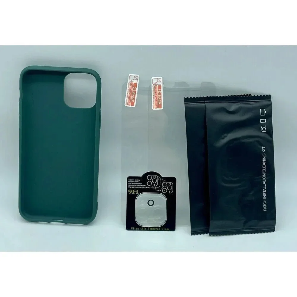 Soft Silicone Case Compatible With iPhone 14 Pro 5.8 Inch Midnight‎ Green